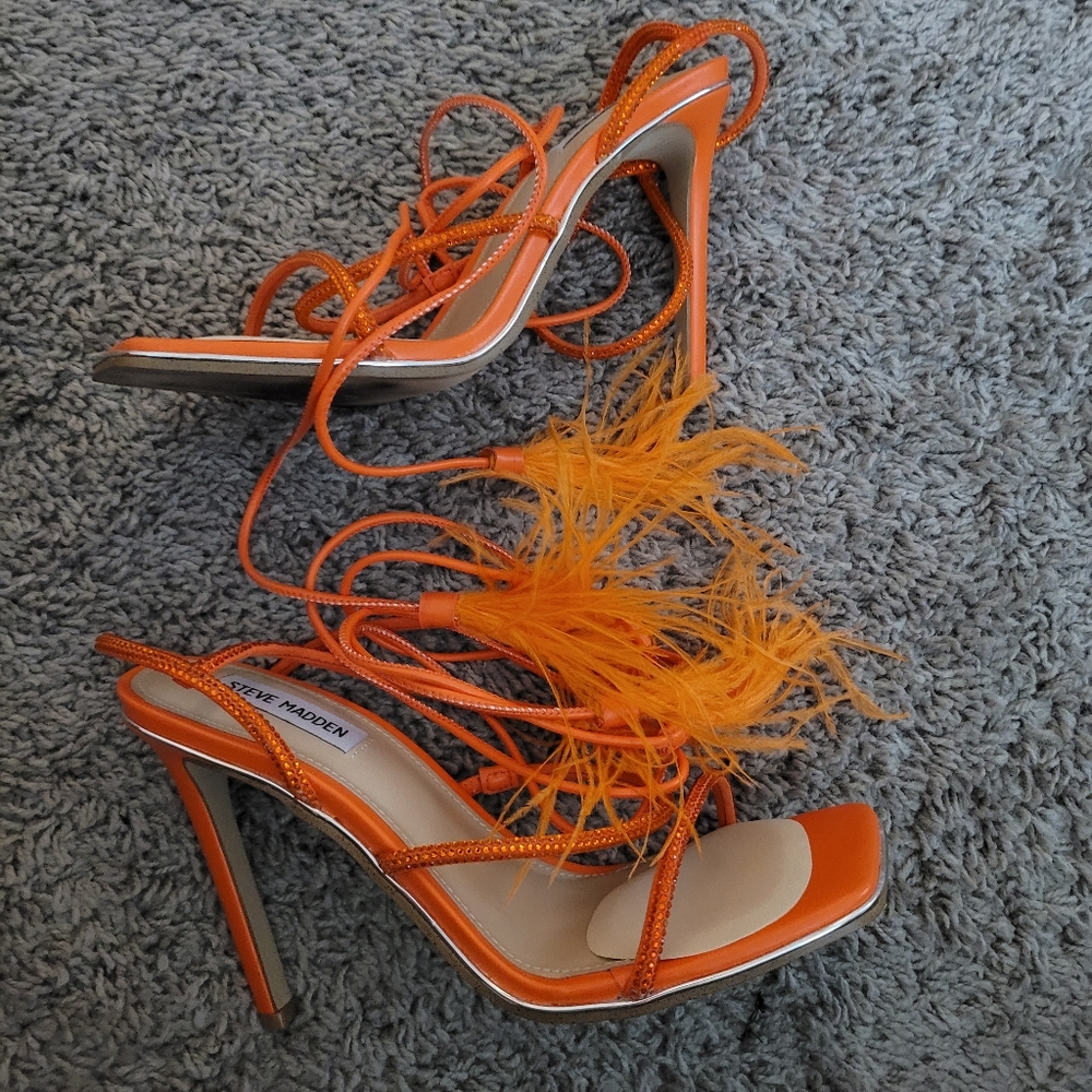 Steve Madden Orange Upgrade Heel